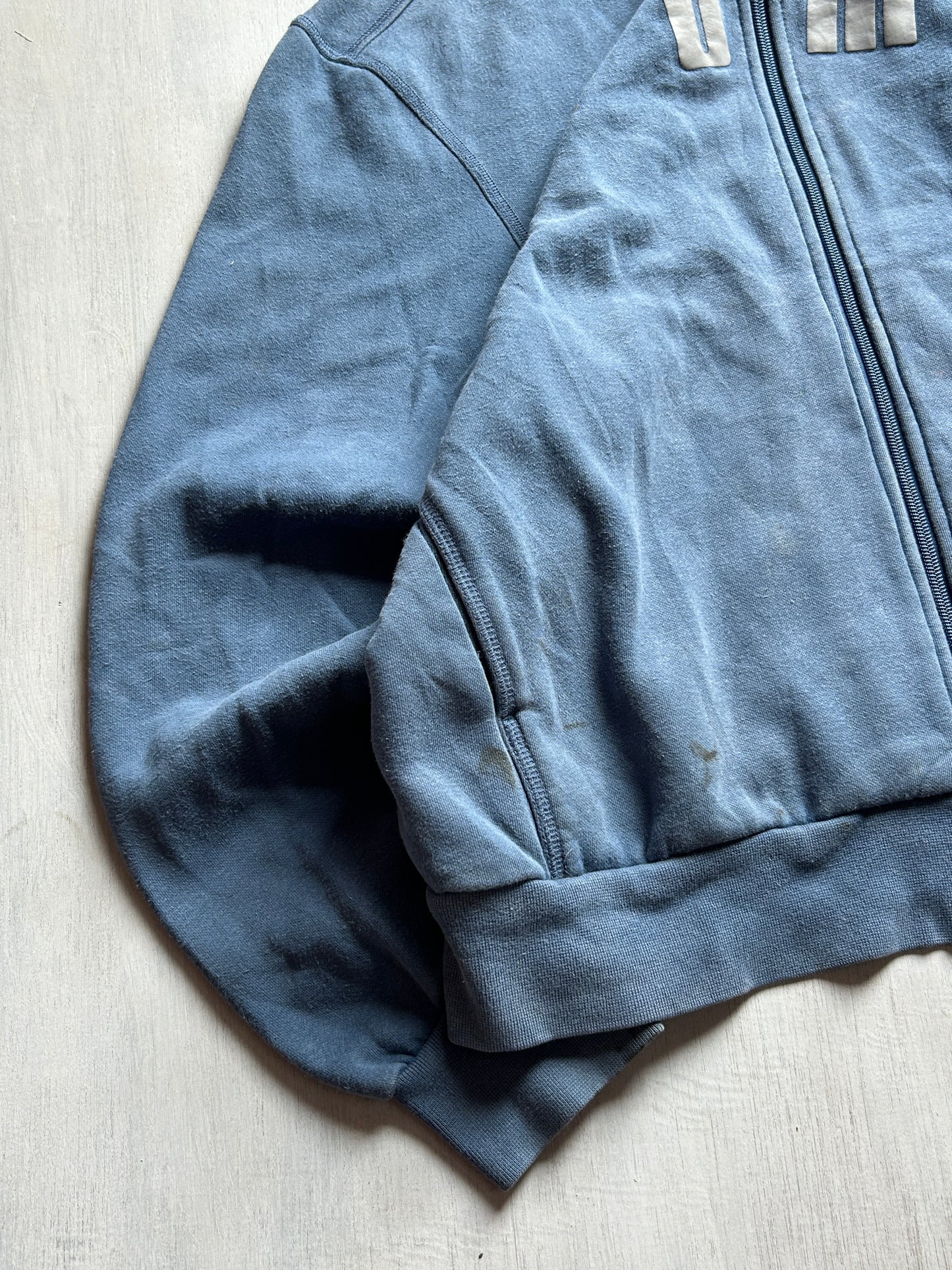 Steel Blue Full-Zip Track Jacket