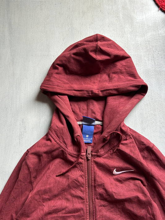 Maroon Essential Zip Hoodie