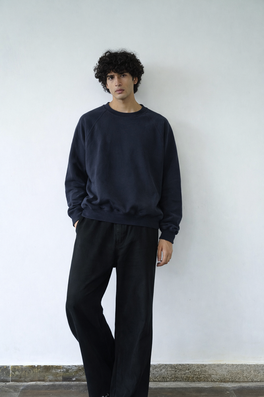 Classic Black Crewneck Sweatshirt