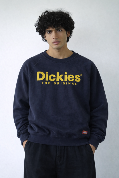 Dickies Navy Logo Crewneck Sweatshirt