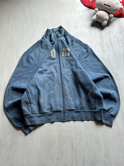 Steel Blue Full-Zip Track Jacket