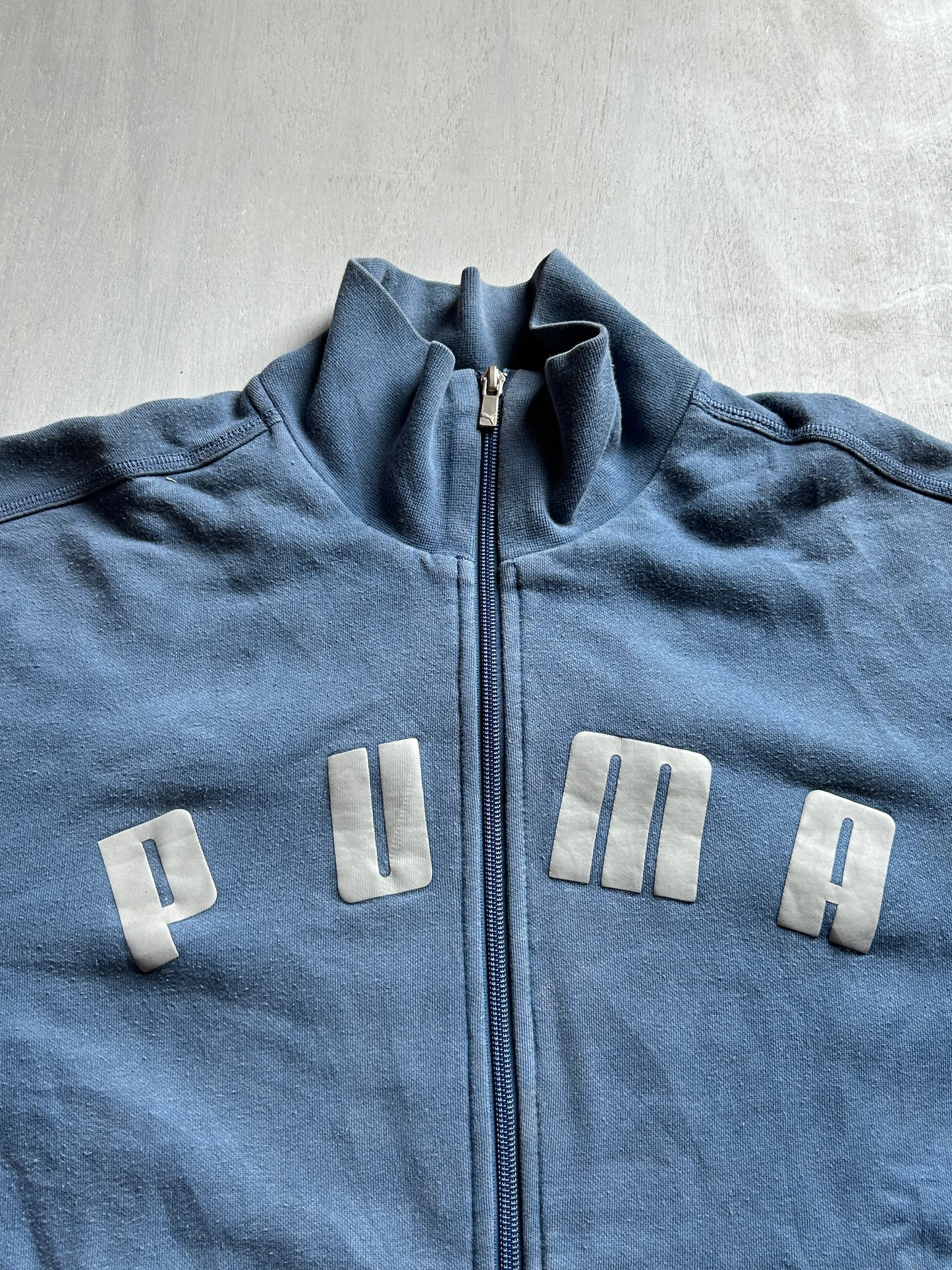 Steel Blue Full-Zip Track Jacket