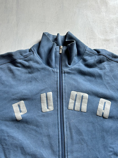 Steel Blue Full-Zip Track Jacket
