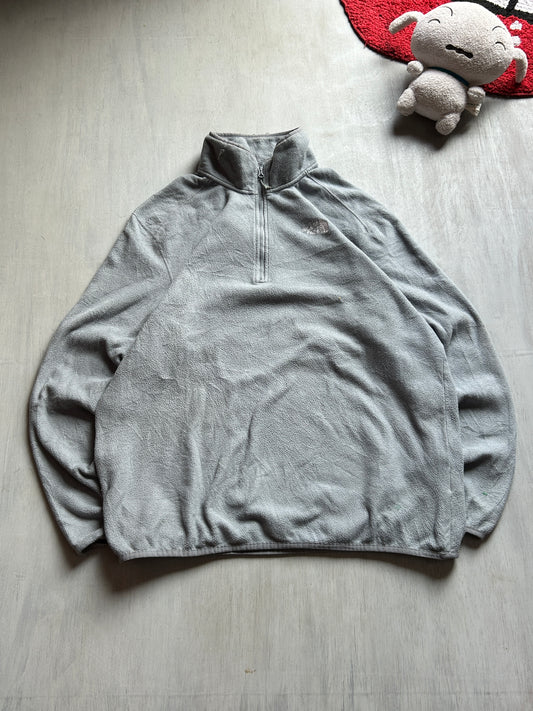 Grey Fleece Quarter-Zip Pullover