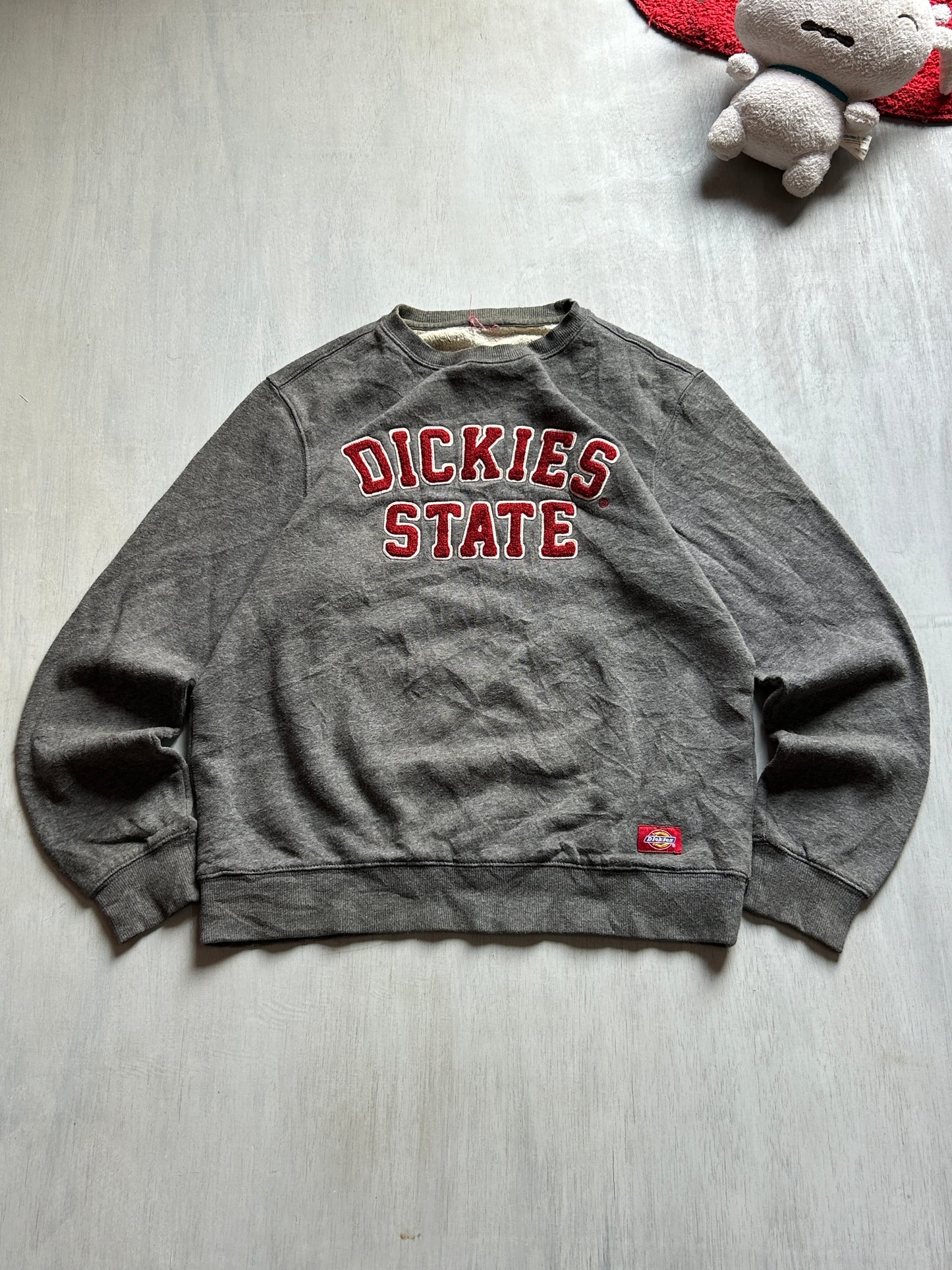 Grey Varsity Graphic Sweatshirt