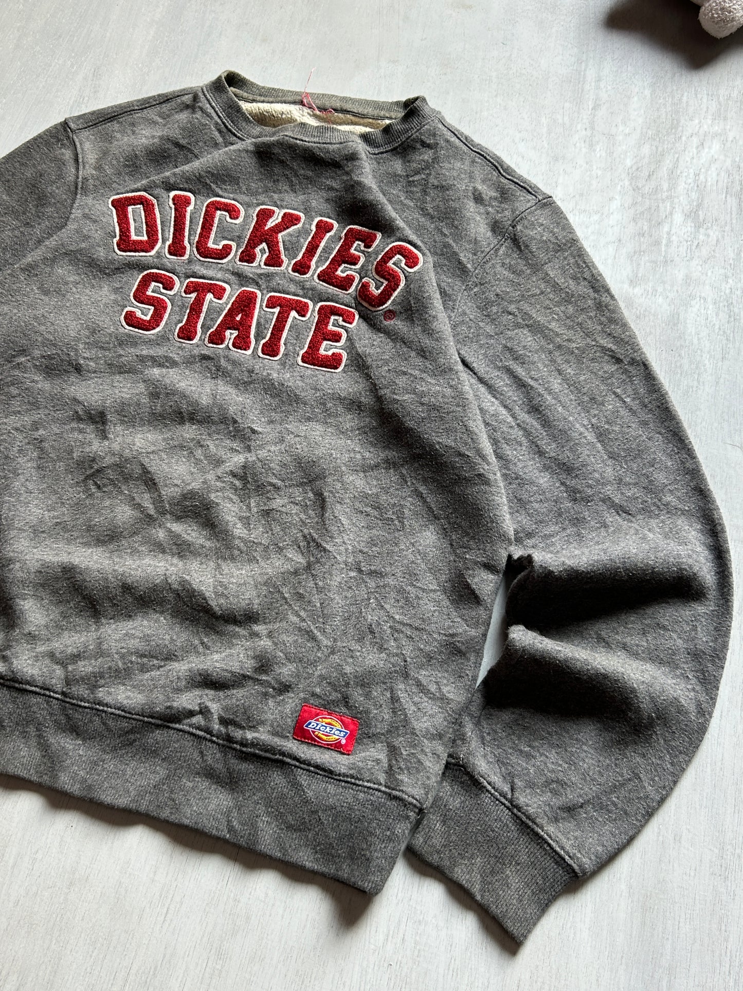 Grey Varsity Graphic Sweatshirt