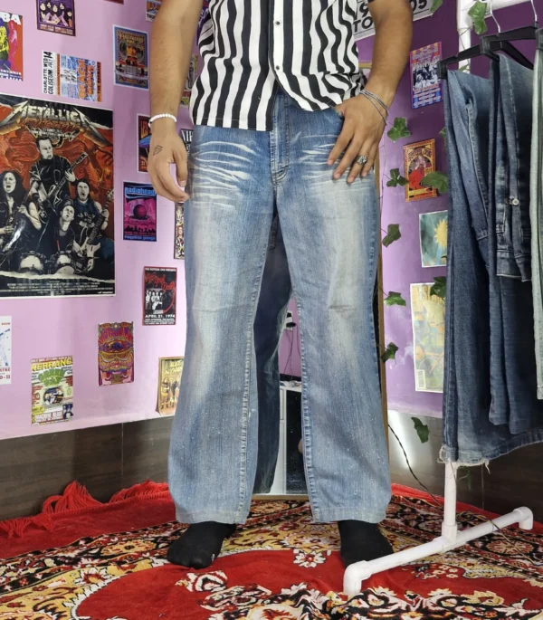 Fade Out Frenzy Baggy Jeans - (XL)