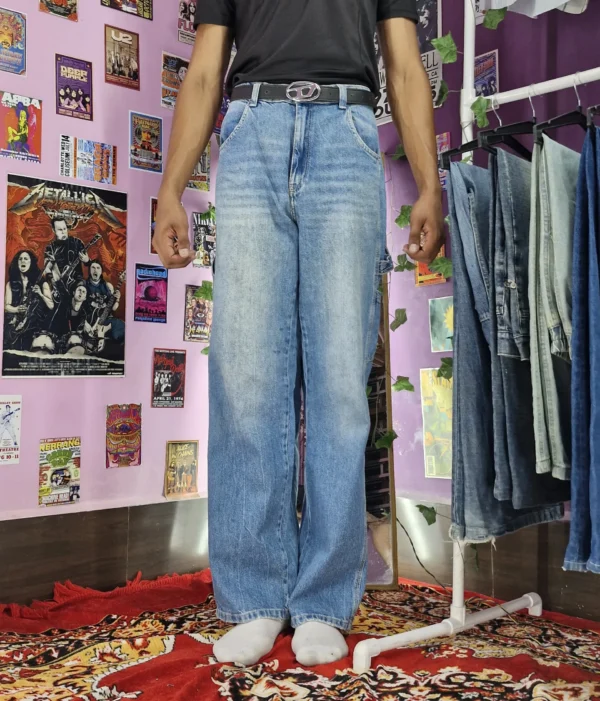 Highway Haze Classic Wide-Leg Jeans - (XL)