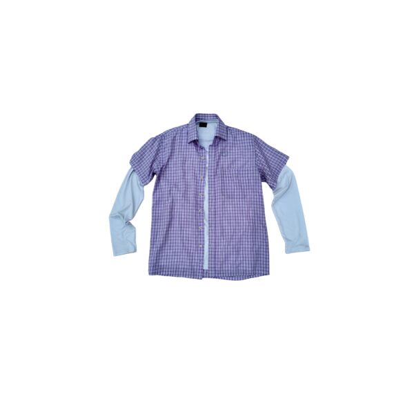 Lilac Gingham Breeze Shirt - (S)