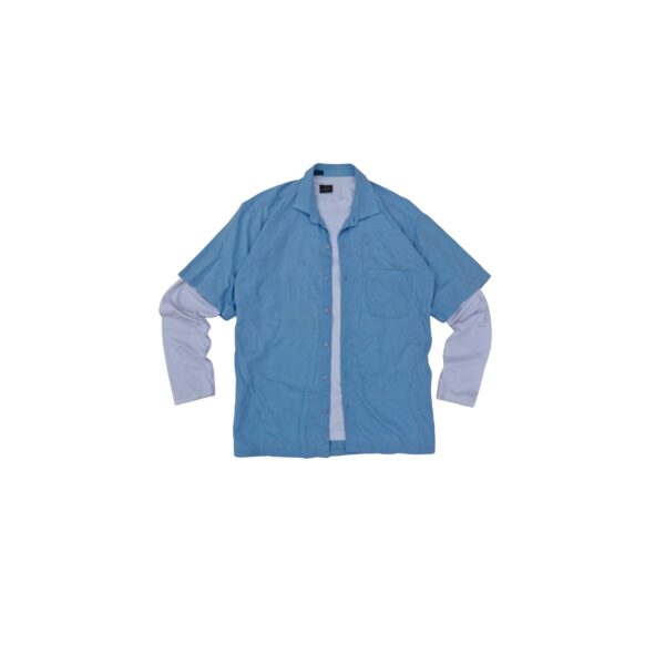 Blue Mirage Micro-Check Shirt - (S)