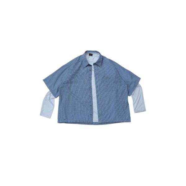 "Mismatch Mode" Double-Layer Illusion Shirt - (XXL)