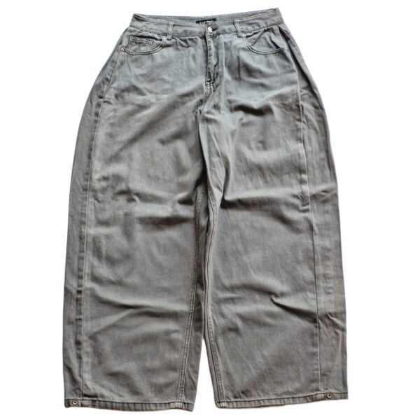 "Dust Mode" Wide-Leg Washed Denim Pants - (L)