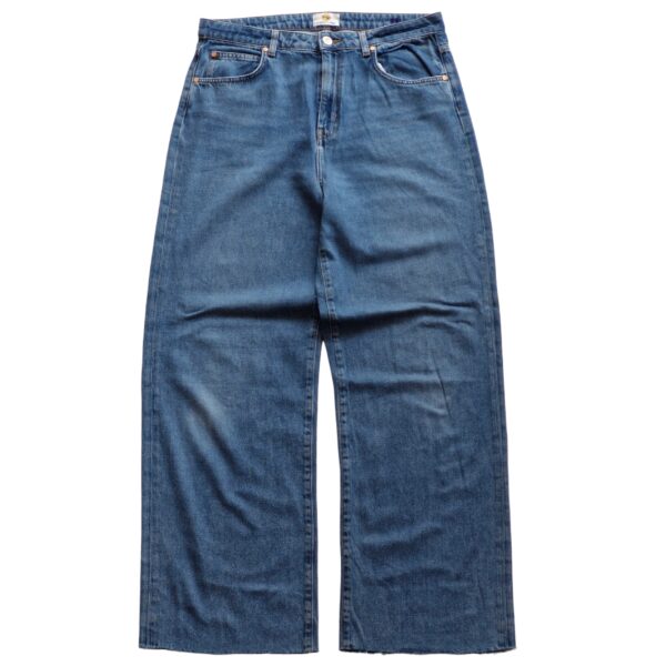 Retro Blue Wide-Leg Jeans - (XL)