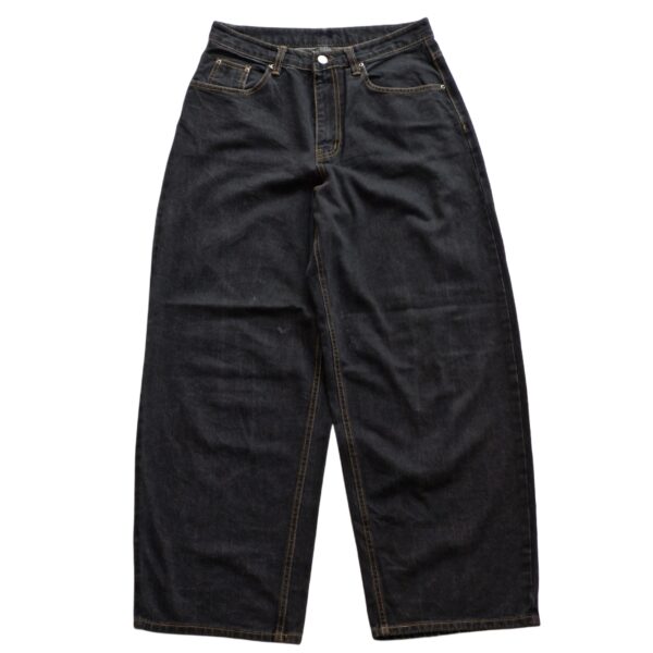 Nightfall Black Wide-Leg Jeans - (M)