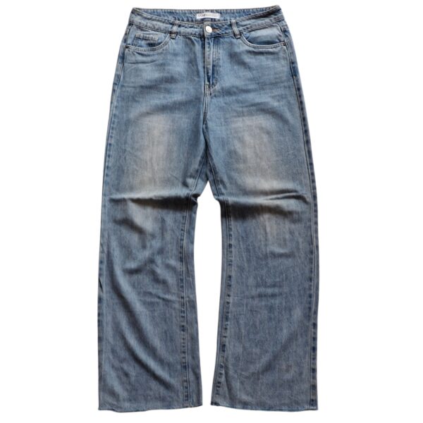 Sky Blue Vintage Wide-Leg Jeans - (XL)