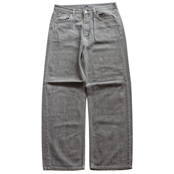 Granite Grey Wide-Leg Jeans - (L)