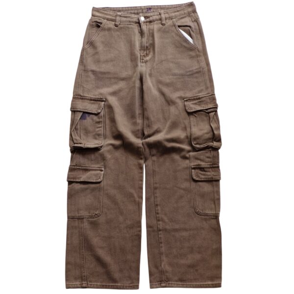 Earth Brown Utility Cargo Jeans - (S)