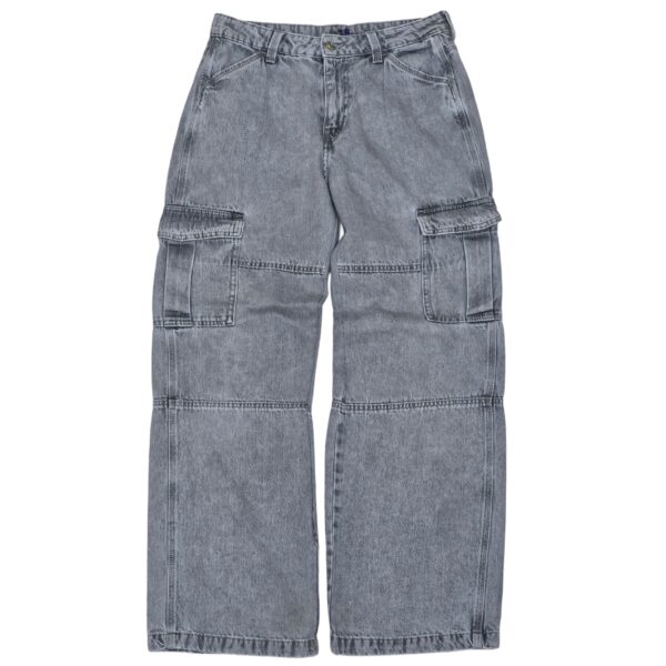 Stone Wash Cargo Jeans - (M)