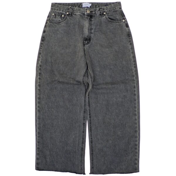 Grey Fade Wide-Leg Jeans - (M)