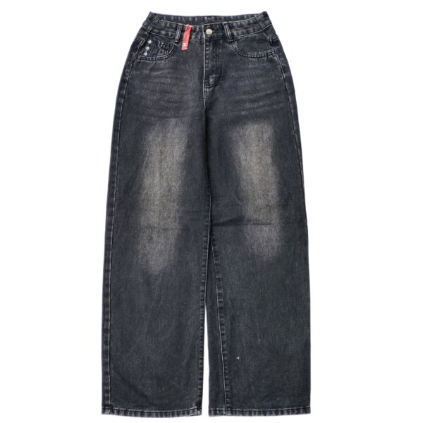 The Washed Black Baggy Jeans - (XS)