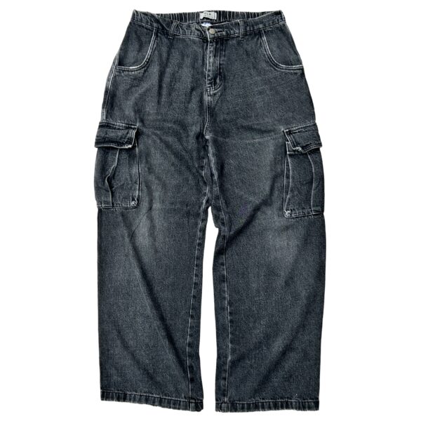 Urban Edge Black Cargo Jeans - (XL)