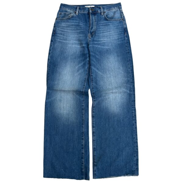 Zara "Indigo Drift" Wide Leg Jeans - (L)