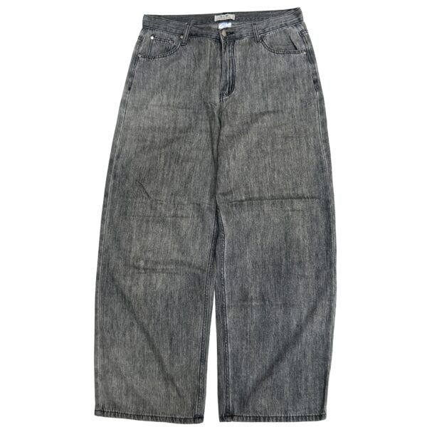 GLW Charcoal Grey Wide-Leg Jeans - (XL)