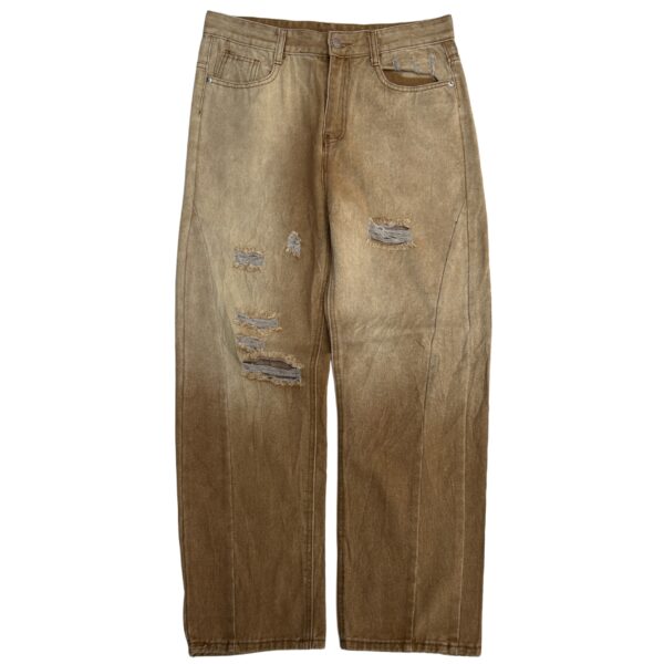 Desert Fade Distressed Jeans - (L)