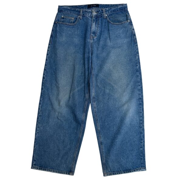 THE CROSS Clean Cut Wide Denim Jeans - (XL)