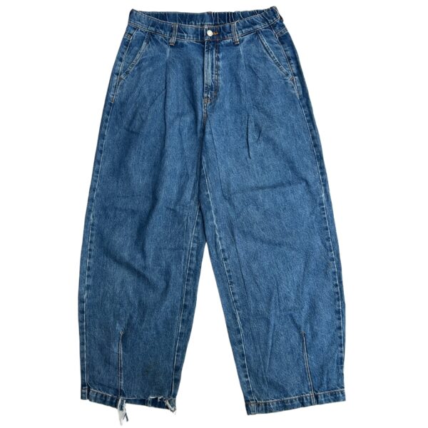 Relaxed Tapered Elastic-Waist Jeans - (L & XL)