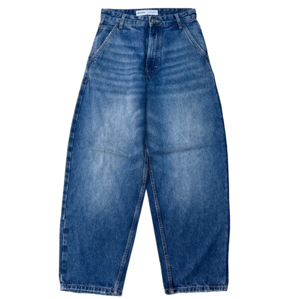 BERSHKA Vintage Blue Tapered Jeans - (S)